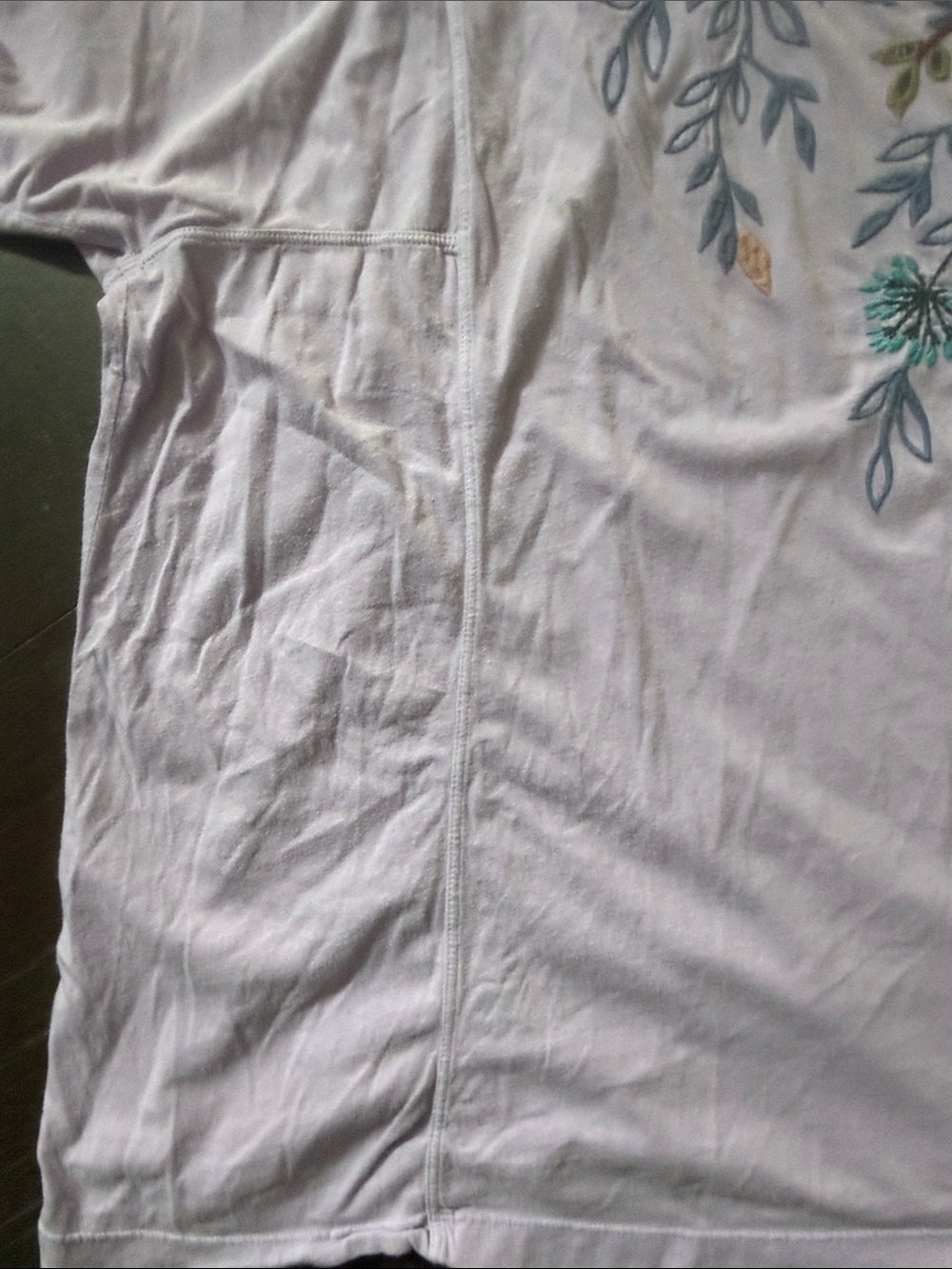 Johnny Was Lavender Embroidered Floral V-Neck Top 2X - Picture 7 of 16
